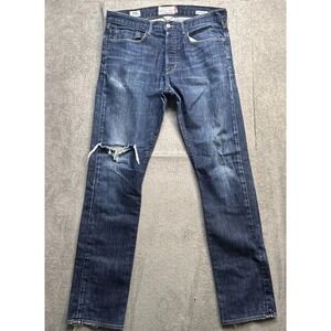 Lucky Brand White Oak Selvedge 121 Heritage Slim Distressed Jeans 32x32‎